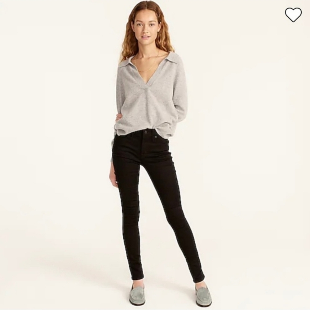 J. Crew Women's Black Skinny Toothpick Jeans Size 30